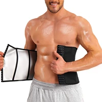 men waist trainer trimmer for weight loss belt slimming body shaper sweat sport girdle workout neoprene free waist cincher