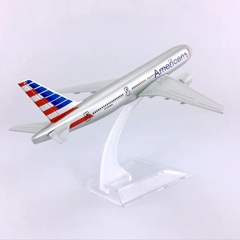 16 см 1:400 B777 200 модель американского самолетов с сплав на основе самолет