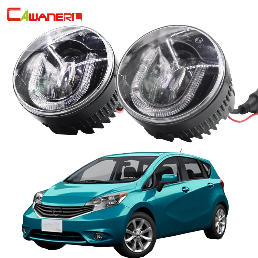 Cawanerl 2 X автомобиль светодиодный противотуманный светильник DRL дневная ходовая