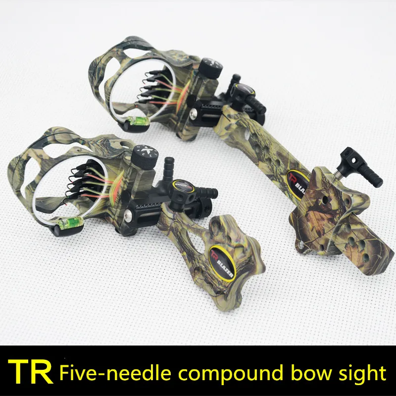 Тонкая пятиигольная комбинированная лука TR быстросъемный прицел с коротким