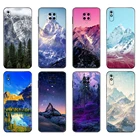 Черный чехол из ТПУ для Xiaomi Redmi 7A, 8, 8A, 9, 9A, 9C, чехол для Redmi Note 8T, 8 Pro, T, Note 9, 9S, 9 Pro, зимний чехол с изображением Снежной Горы