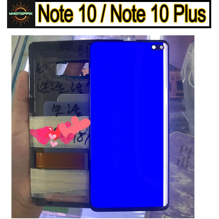 Для Samsung Note 10 ЖК дисплей сенсорный Note10 + для Plus ленточный мобильный телефон