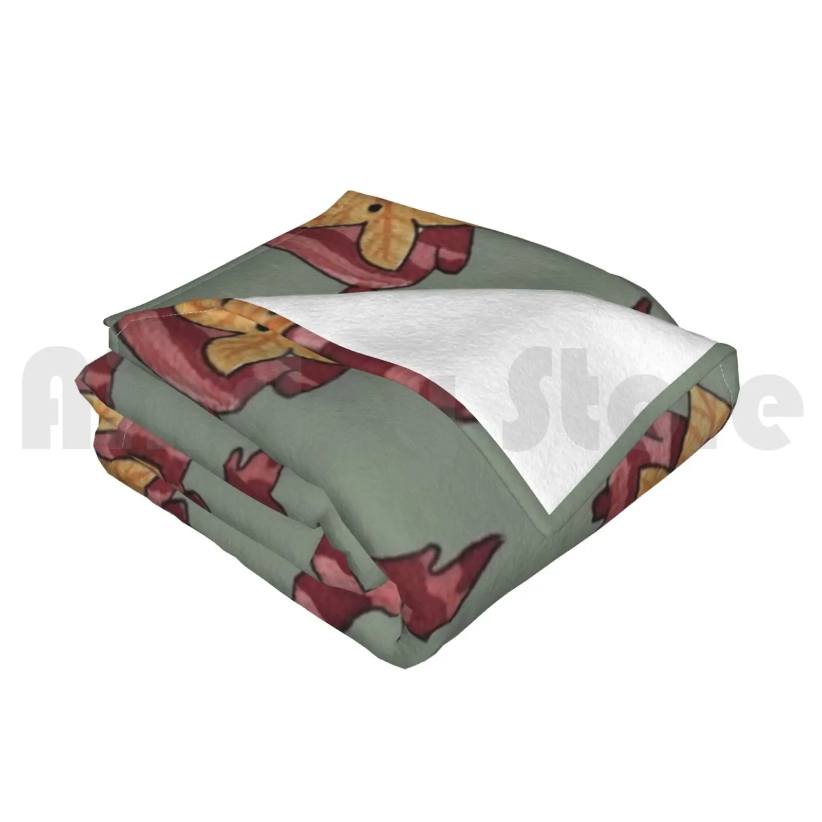 Одеяло Derpy Korok для дивана кровати путешествий милое акварельное лесное дыхание