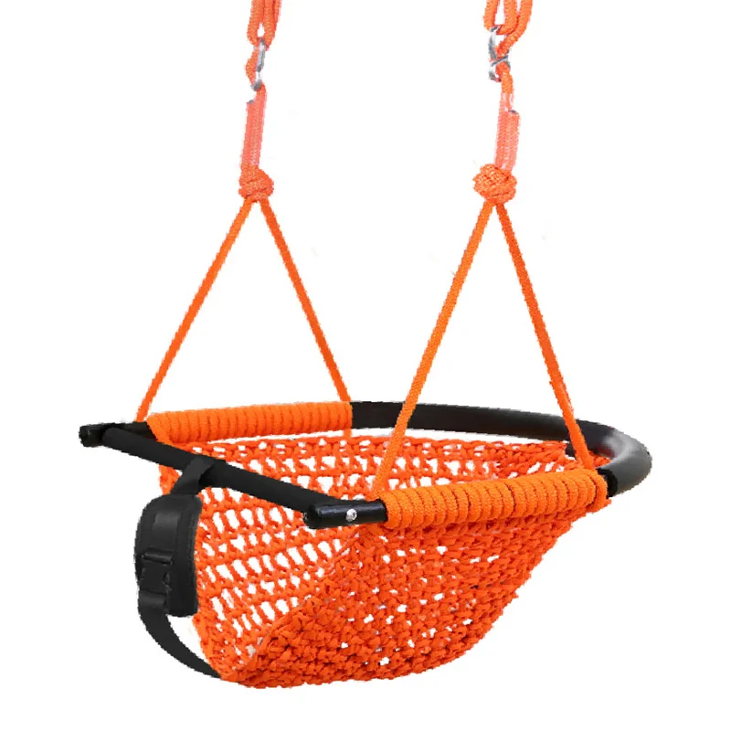 

HOT Children'S Indoor And Outdoor Swing Net Rope U-Shaped Swing Baby Hanging Chair Toy