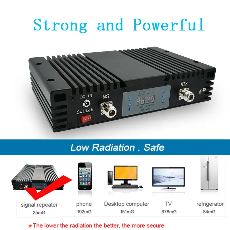 Усилитель сигнала Lintratek 80db мощный 900 1800 2100 GSM мобильного повторитель DCS WCDMA 2G 3G 4G LTE