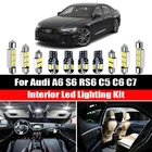 Для Audi A6 S6 RS6 C5 C6 C7 4B 4F 4G Canbus Quattro Sedan Avant Автомобильный светодиодный Интерьер Карта купольсветильник свет Автомобильные аксессуары