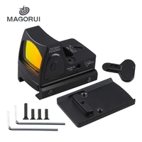 magorui tactical pistol mini red dot sight holographic scope rmr for glock g17 19 9x19mm