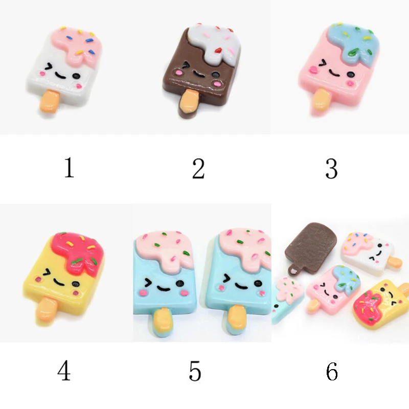 1/5 шт./лот миниатюрные игрушки для ролевых игр мини мороженое из смолы сделай сам