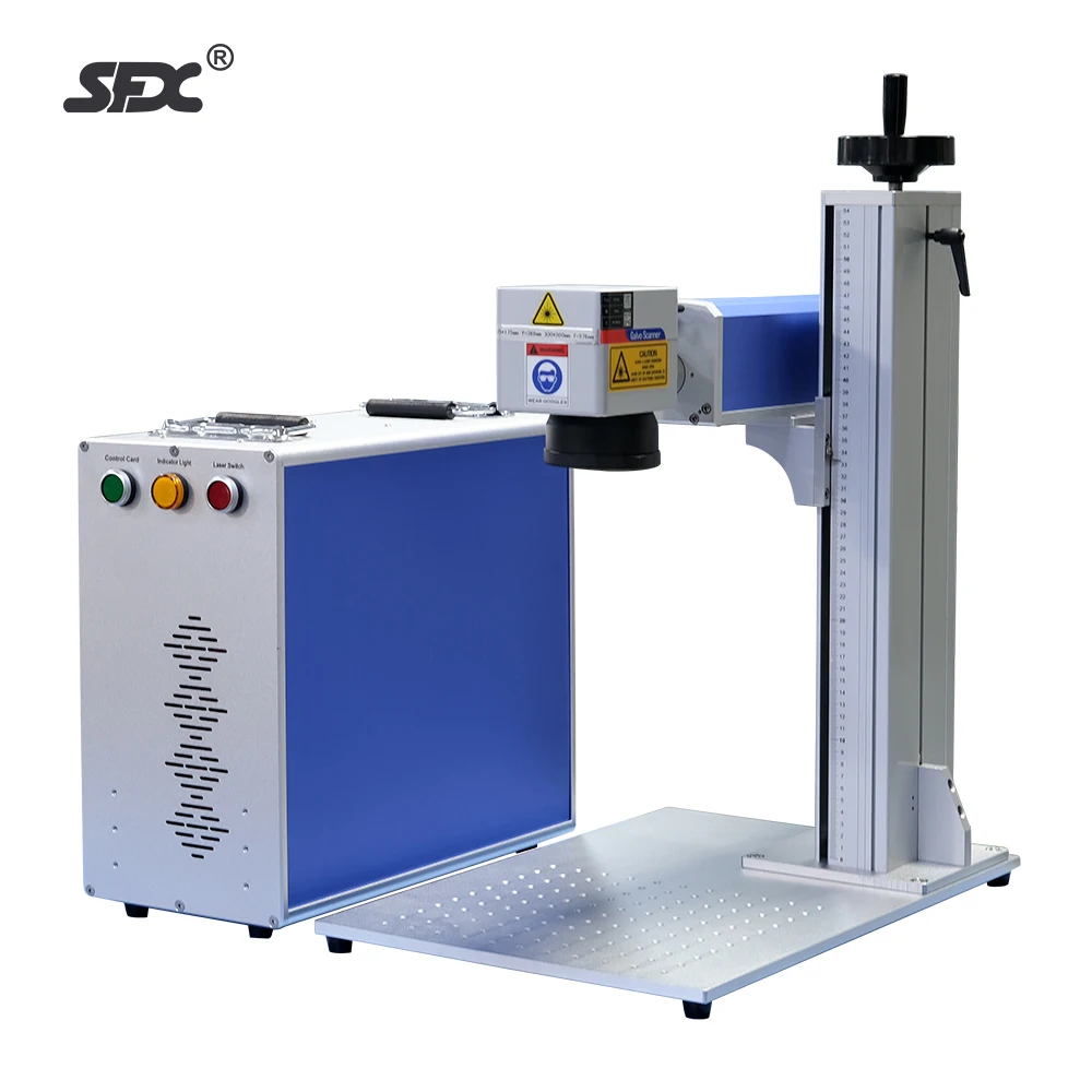 

Laser engraver marking machine fiber laser marking machine Max JPT MoPA SFX 20W fiber laser marking machine