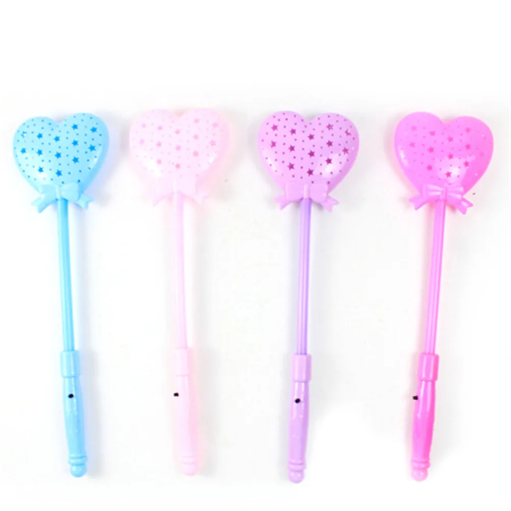 

Heart-shaped Unique Light Flash Toy For Children Luminous Cartoon Lollipop Light-up Toys Stick Christmas Gifts Glow Party Supply