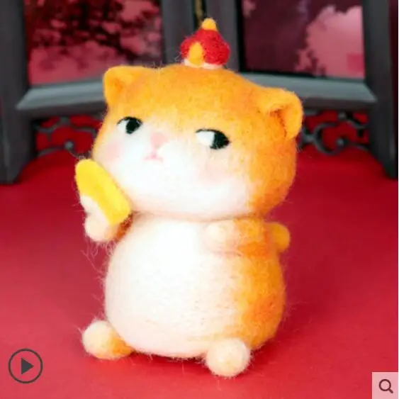 Набор для рукоделия из шерсти в китайском стиле войлочная игла валяния брелок