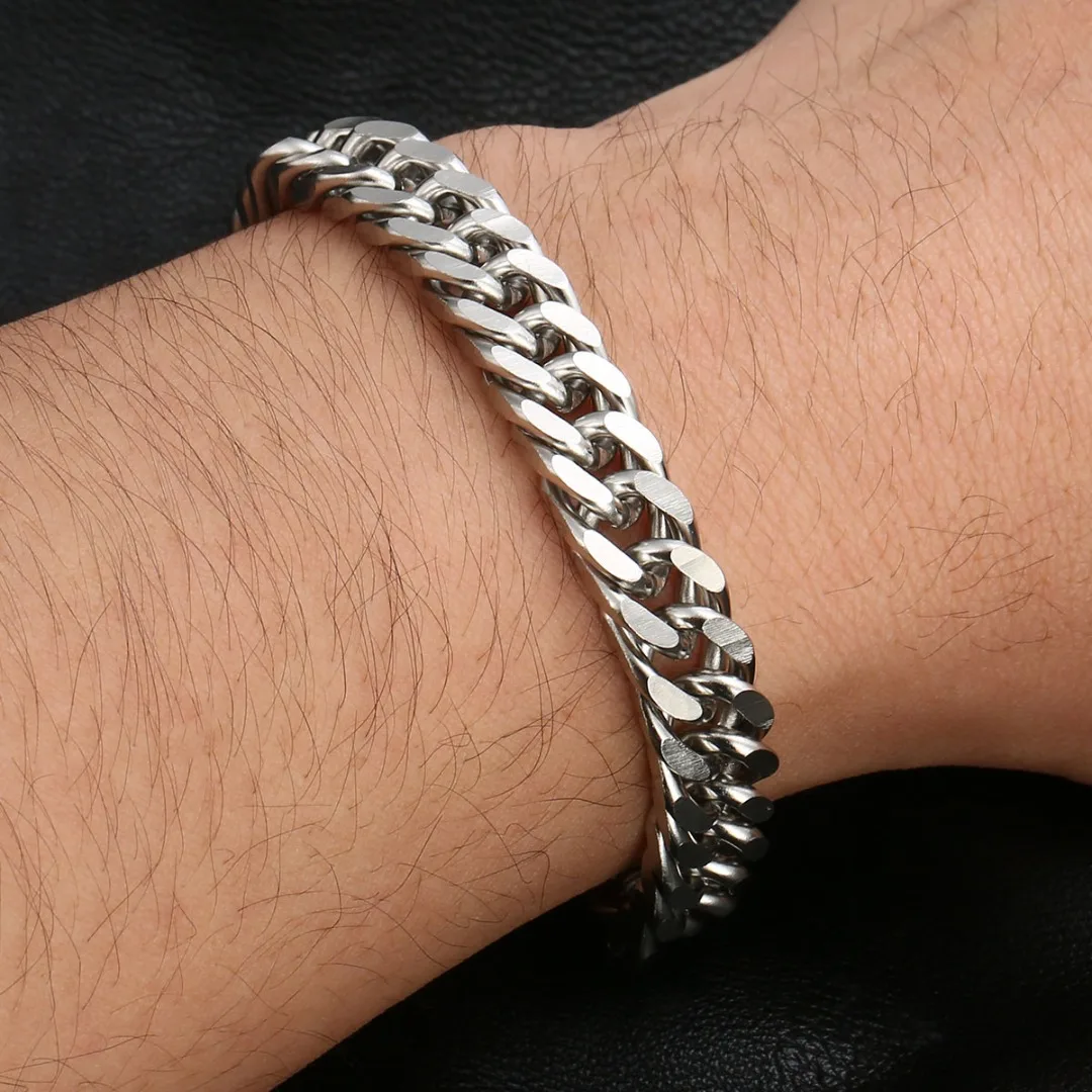 Браслет цепочка мужской/женский из нержавеющей стали Классическая цепь