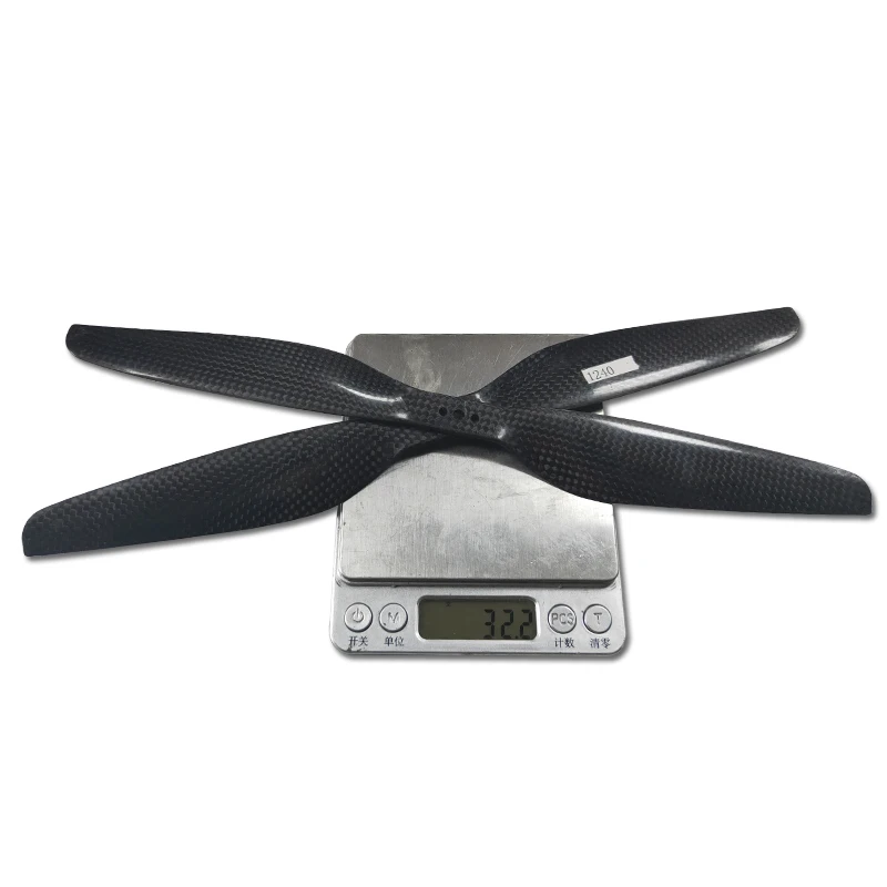 2 пары пропеллеров 3K 1240 из углеродного волокна 12 дюймов Prop CW Propeller CCW для 650 680 690