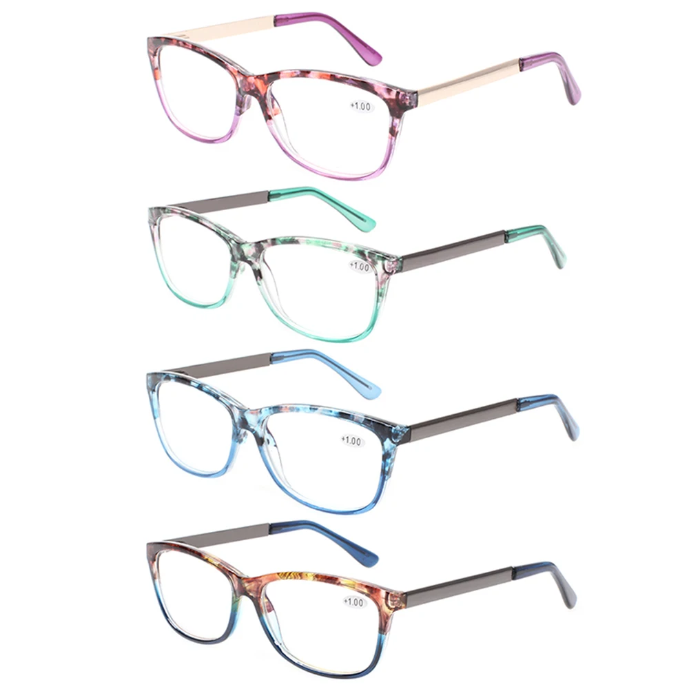 Henotin 4 упаковки металлических дужек очки для чтения гибкие пружинные петли