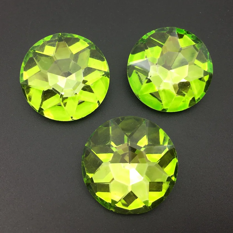 olivine Все размеры цвета 8, 10, 12, 14, 16, 25, 27 мм круглый Baoshihua стекло, кристалл, камень заостренный назад высокое качество плоский верх Стразы - Цвет: olivine