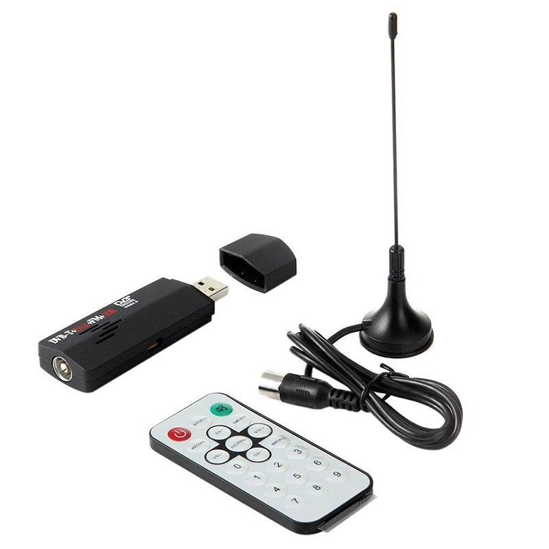 

R820T+ RTL2832U USB 2.0 DVB-T SDR FM DAB TV Tuner Receiver Stick for PC Laptop
