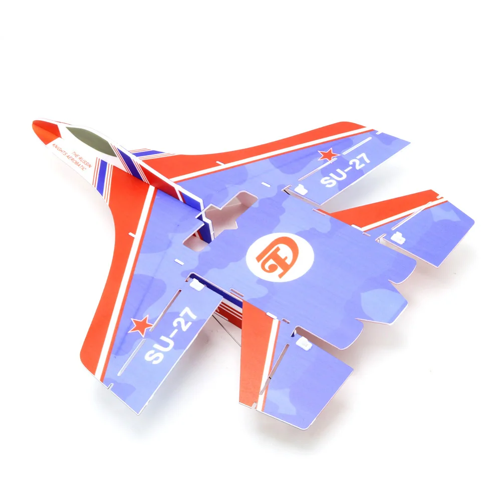 Rc фиксированная модель крыла Mini Su27 RC самолет с микрозоны MC6C передатчик с приемником и конструкцией частей для DIY RC самолета