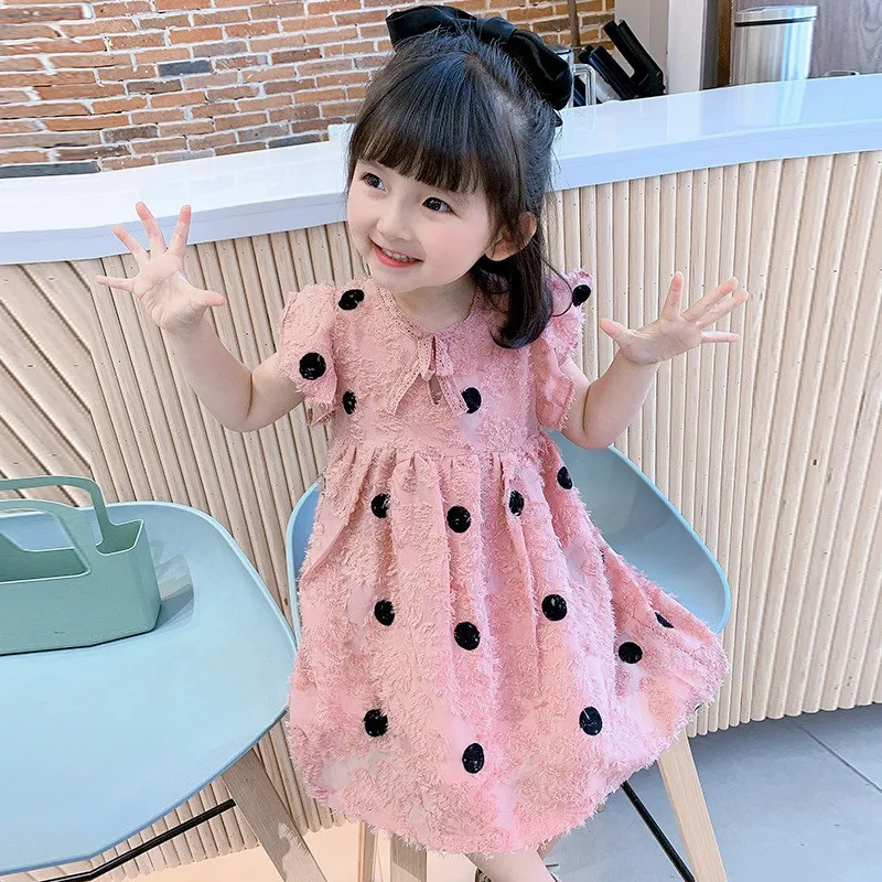 

ZWY871 Kids Baby Girls Beautiful Flower Dress Princess Summer Solid Sleeveless Dress Red Baby Girls Dress