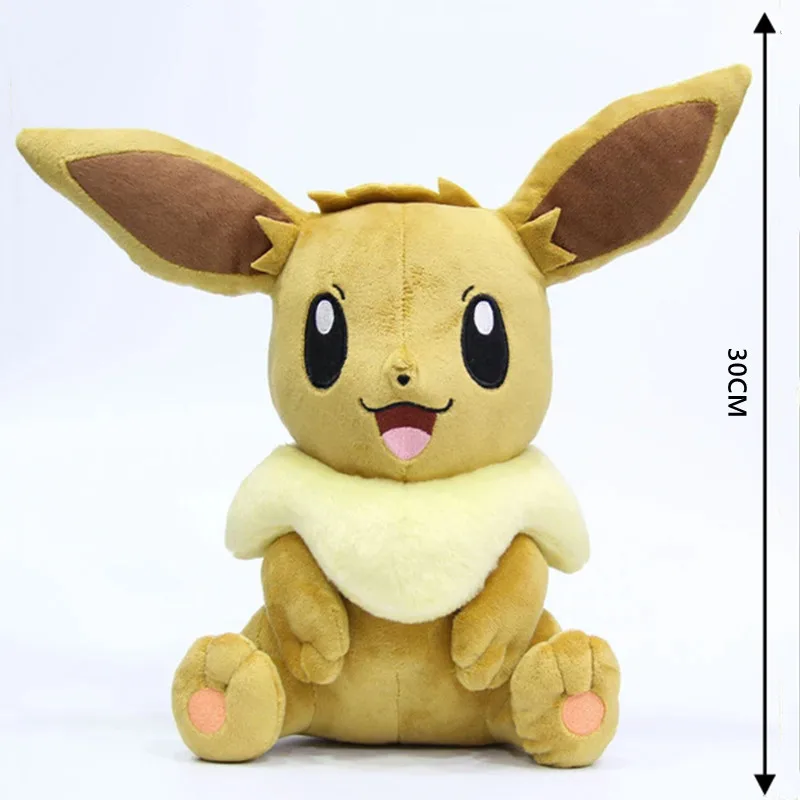 30 см TAKARA TOMY Pokemon Eevee плюшевая игрушка аниме куклы мягкие игрушки детский подарок