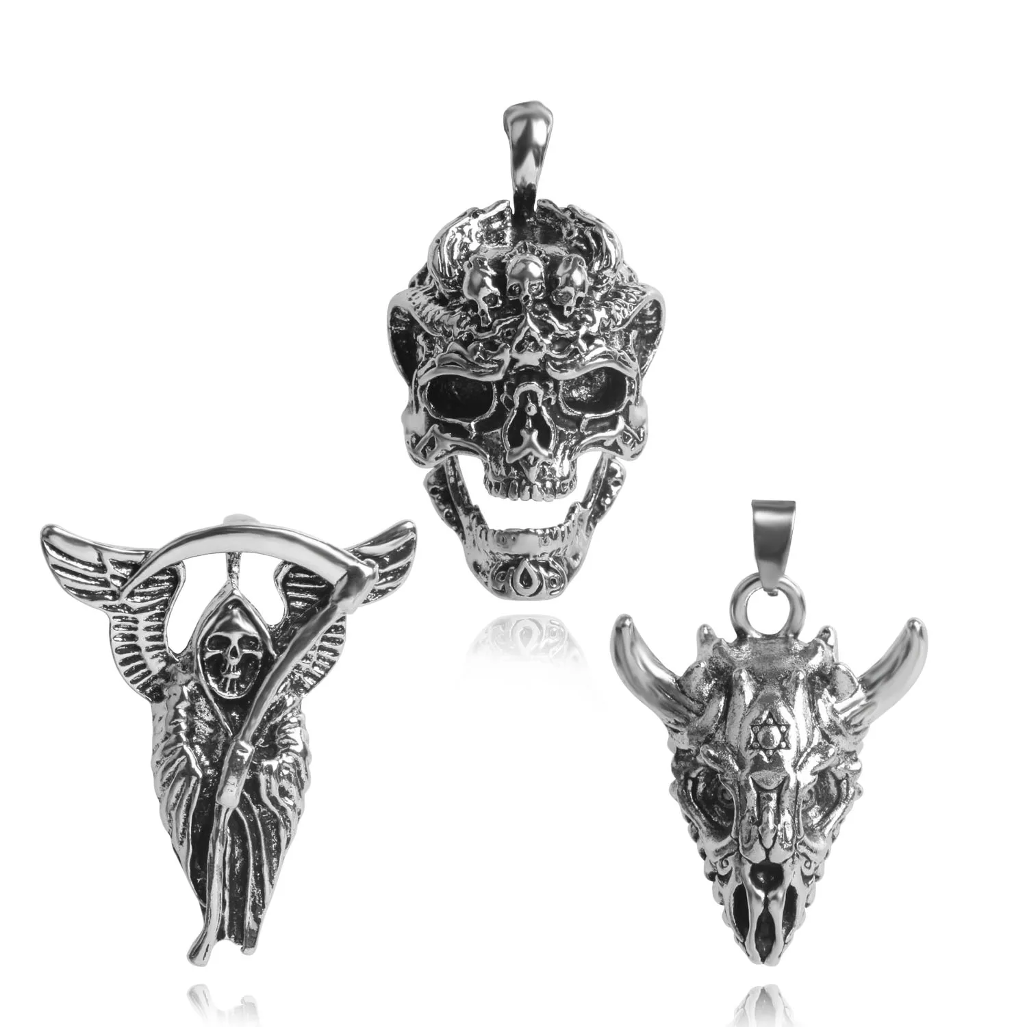 

Gothic Hip Hop Pendant Men Punk Rock Street Style Diy Necklace Making Materials