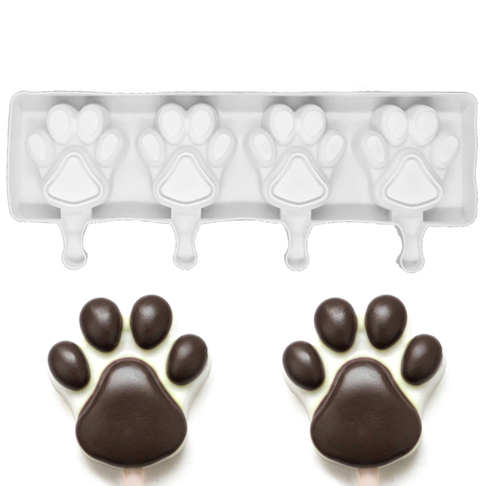 Силиконовая форма для Фруктового мороженого в форме лапы когтя кота медведя
