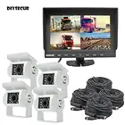 Камера заднего вида DIYSECUR, водонепроницаемая камера заднего вида с разрезом, 9 дюймов, 4 ПЗС, ИК