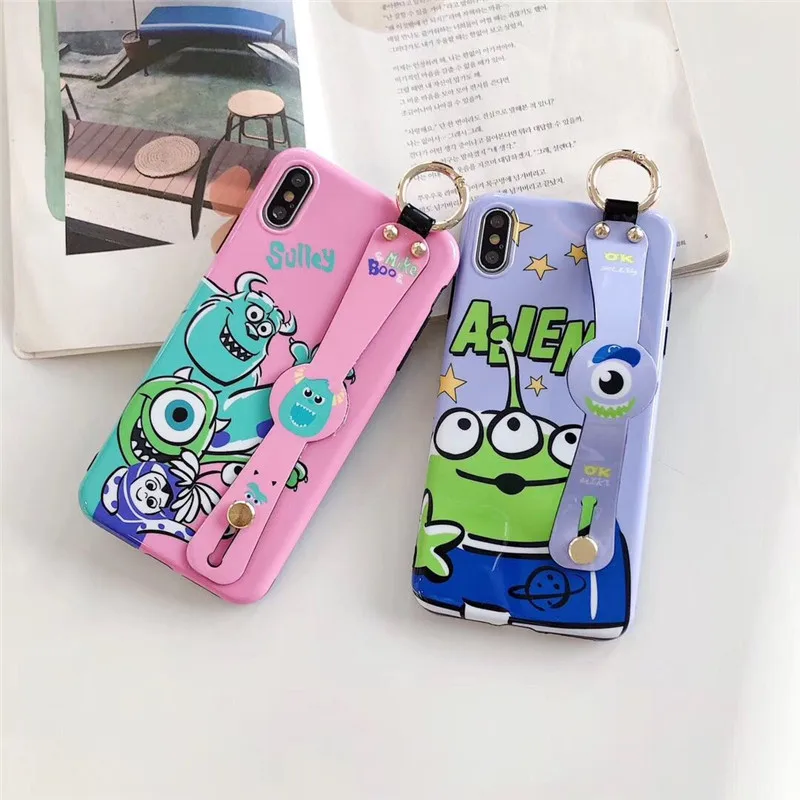 Ourpho-IMD мягкий чехол с эффектом потертости для iPhone X, XR, XS, MAX, чехол на запястье с маленьким животным для iPhone 6, 6s, 7, 8 plus, чехол
