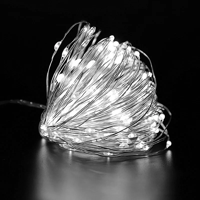 Гирлянда с USB-разъемом на батарейках 10 м светодиодные гирлянды рождественские