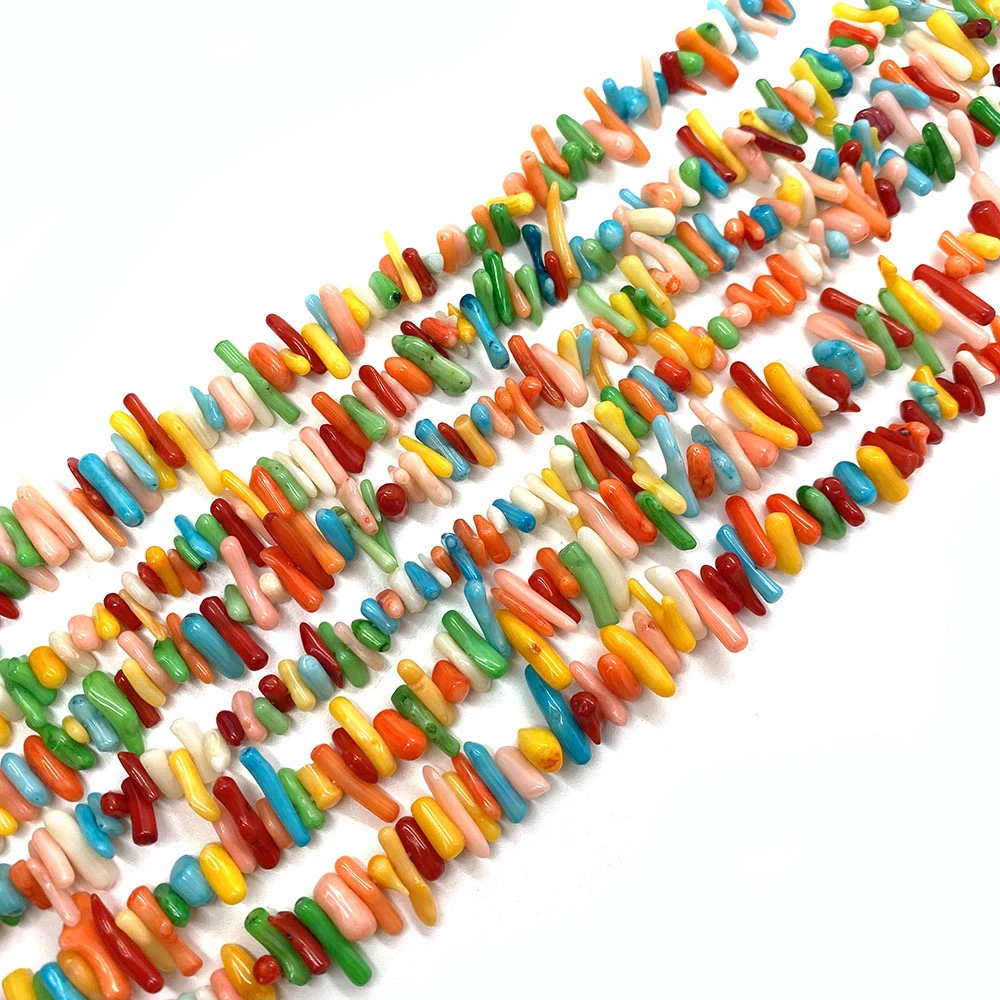 

Irregular Synthetic Coral Seedlings Bulk DIY Beads Women's Necklaces Bracelets Earrings Jewelry Retro Beaded Chain Beaded 6x12mm