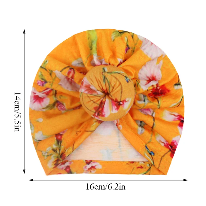 

2021 Brand New Fashion Newborn Toddler Kids Baby Boy Girl Turban Cotton Beanie Hat Winter Cap Flower Donut Hats Soft Caps Gifts