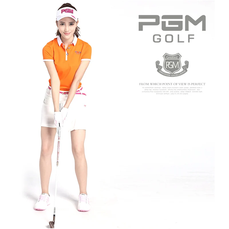 Брендовое однотонное женское Короткое платье PGM юбки для гольфа Женская