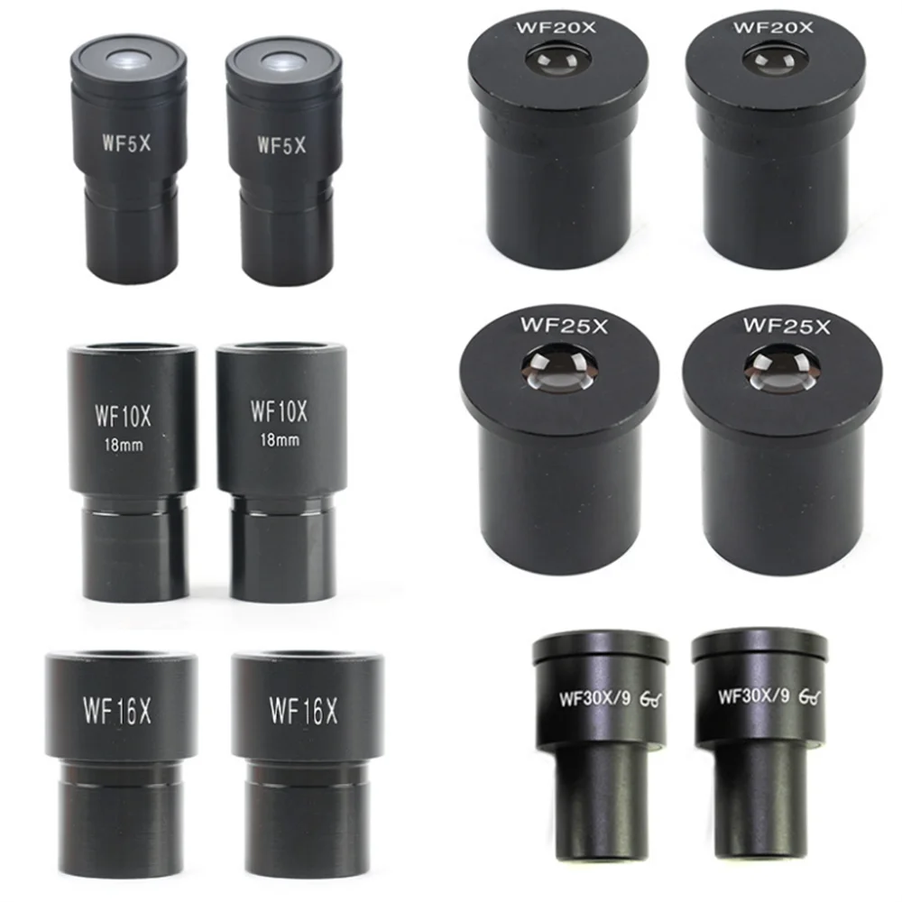 

Agnicy 2PCS Microscope Accessories Wide Angle Eyepiece WF5X WF10X WF16X WF20X WF25X WF30X Interface 23.2mm