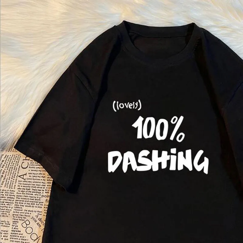 

New Style T shirts Women Spring Summer Letters Print Short Sleeve O Neck Women Top Casual Slim Fit Tshirt Femme