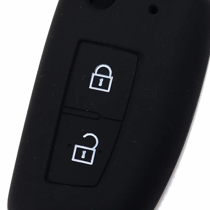 1 шт. силиконовый чехол для ключа автомобиля с 2 кнопками Nissan X trail New Qashqai Murano Maxima