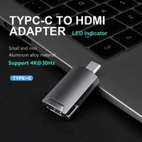 type c to hdmi station for macbook pro aluminium alloy adapter splitter led