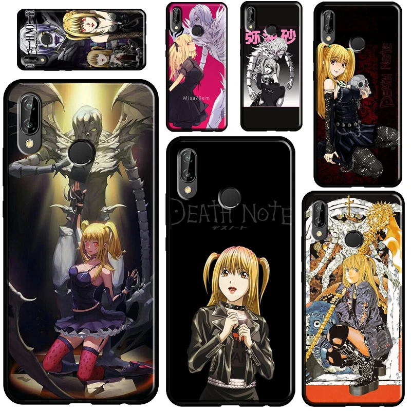 Чехол Rem and Misa Death Note для Huawei P40 Lite P20 P30 Pro Mate 20 P Smart Z 2019 Nova 5T Honor 50 8X 9X 10i