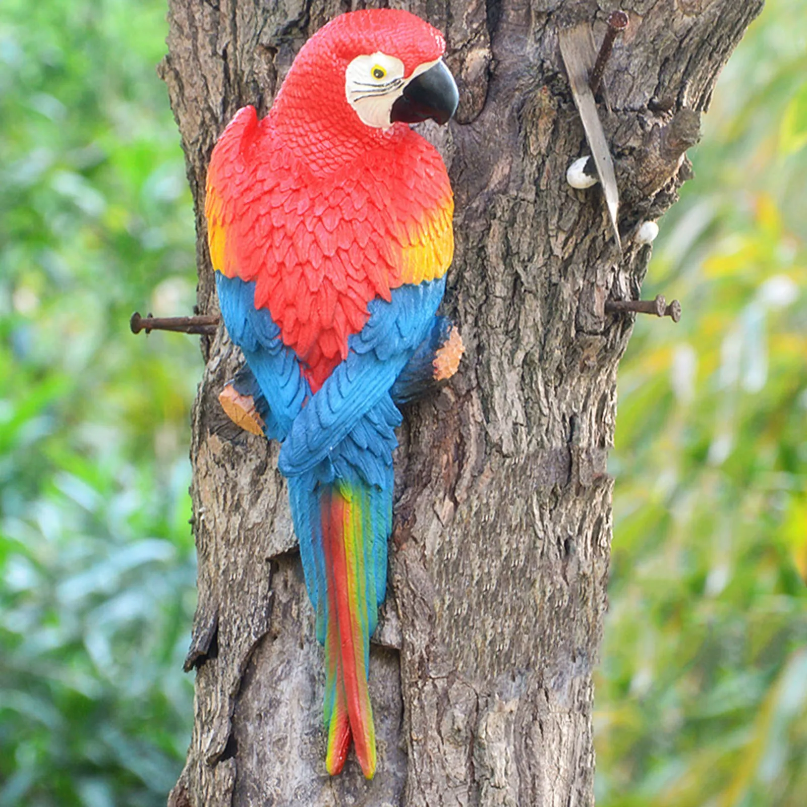 Имитация попугая попугай миниатюрный пейзаж орнамент животных модель газон