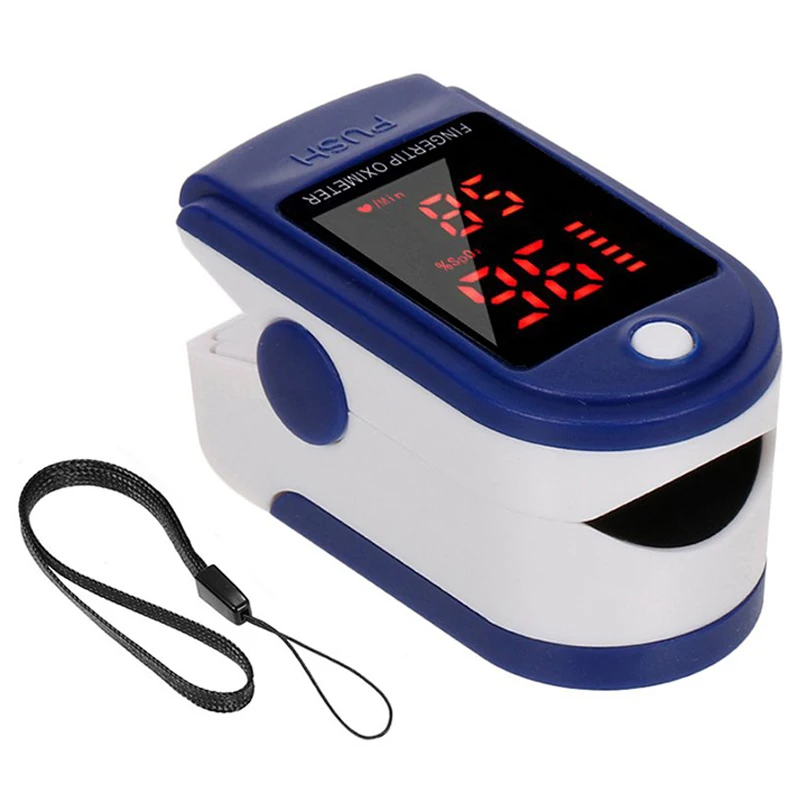

Finger Oximeter Digital Fingertip Pulse Oximeter Blood Oxygen Saturation Meter Finger SPO2 PR Heart Rate Monitor Health Care
