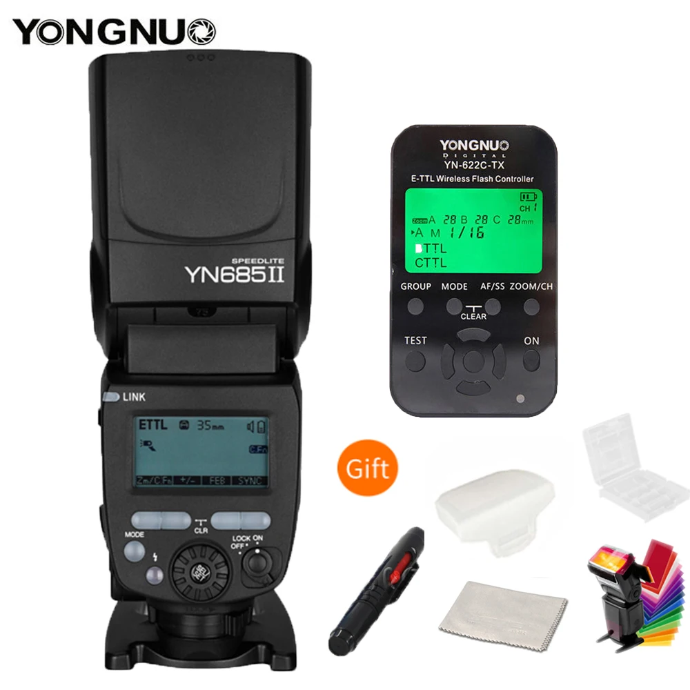 Беспроводная ручная вспышка YongNuo YN685II YN685C GN60 2 4G System i-TTL HSS Speedlite + триггер вспышки