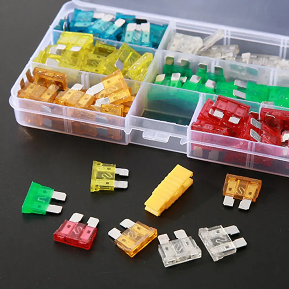 120 шт Набор для замены лезвий предохранителя автомобиля алюминиевый материал