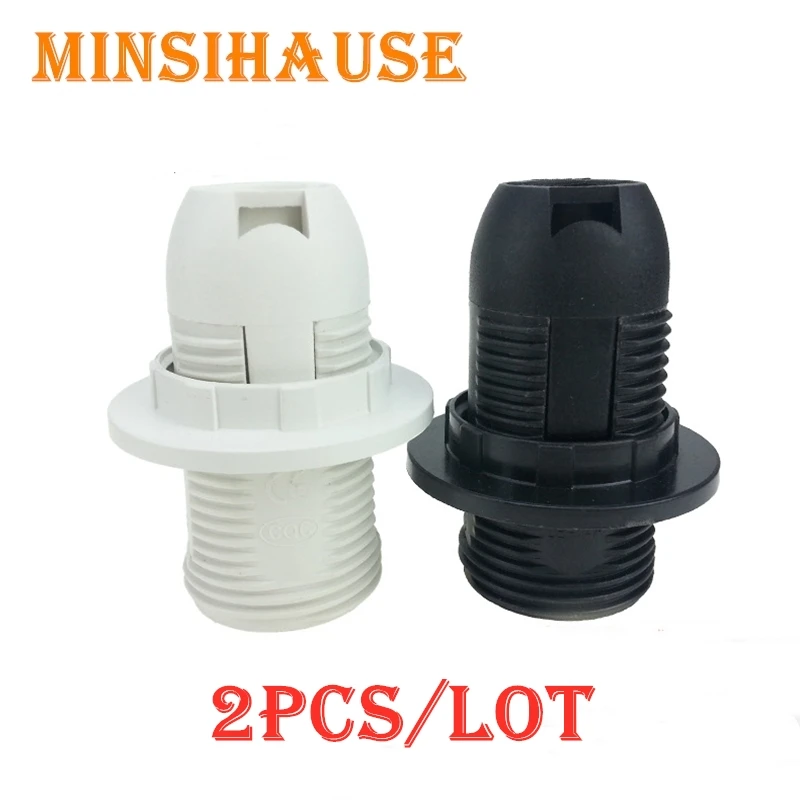 2 шт. E14 пластик ретро Античная керамическая лампа держатель винт средней