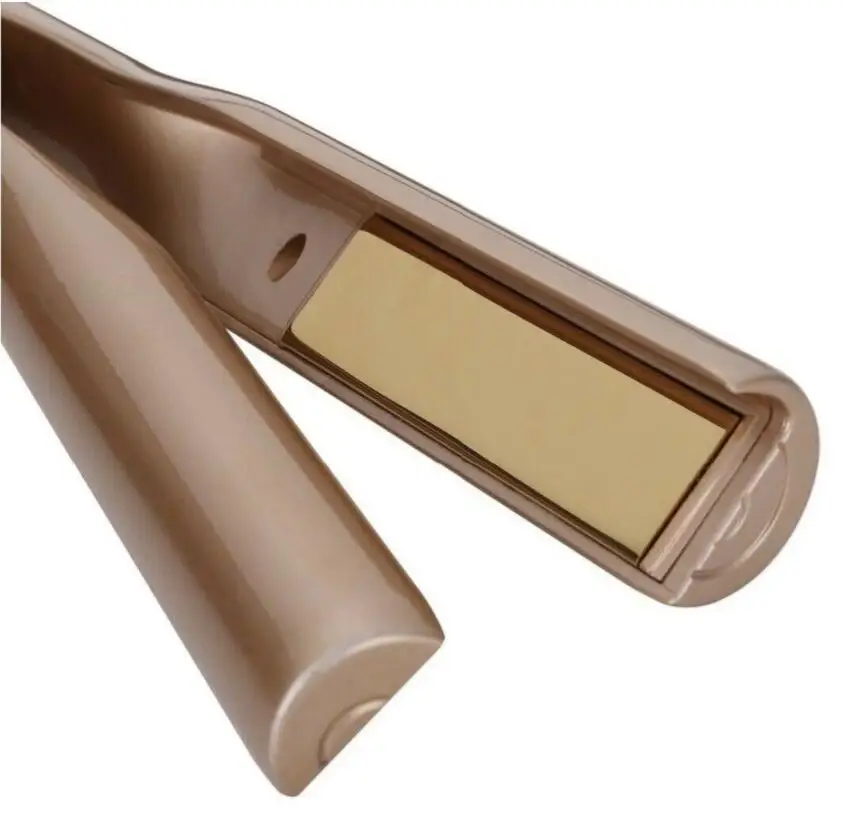 

High quality Iron Hair Straightening Curling Gold Plated Titanium 110v - 240V All over the World Dropshipping