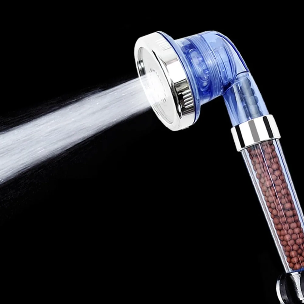 Bathroom High Turbo Pressure Shower Head Powerful Three Gears Water Saving Negative Ion Energy Sphere | Обустройство дома