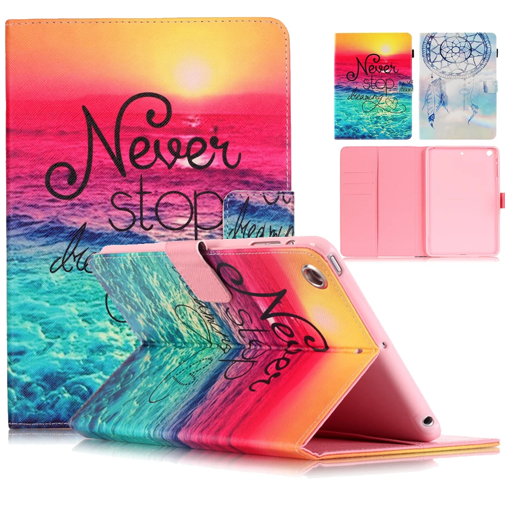 

Чехол для Amazon Fire HD 10 2017 Sunset Flower из искусственной кожи с функцией автоматического пробуждения/сна, откидной смарт-чехол-книжка, чехол для план...