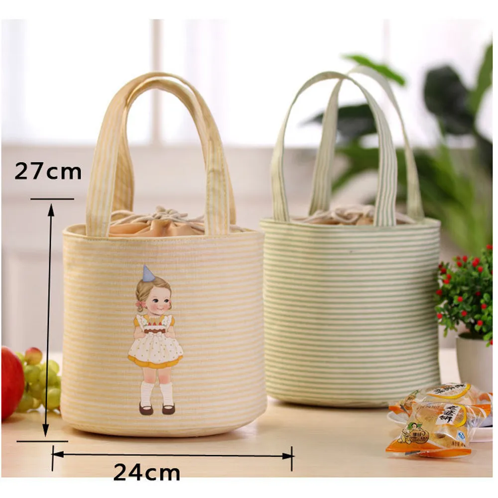 Кукла сумка-холодильник с узором Коробки для обедов Портативный сумка завтрака