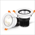 Светодиодный светильник, супер яркий Встраиваемый светодиодный точечный светильник с регулируемой яркостью COB 5 Вт 7 Вт 9 Вт 12 Вт Светодиодный точечный светильник светодиодный декоративный потолочный светильник ACDC220V 110 В