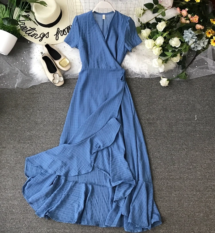 Женское винтажное платье белое элегантное вечернее в Корейском стиле модель ZT5213