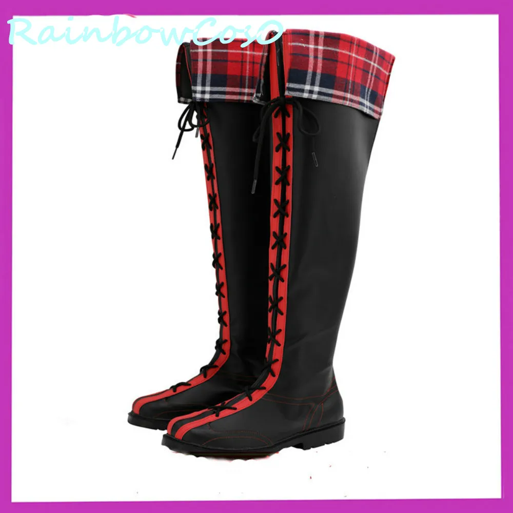 Обувь для костюмированной вечеринки RainbowCos0 ботинки с розой аниме на Хэллоуин |