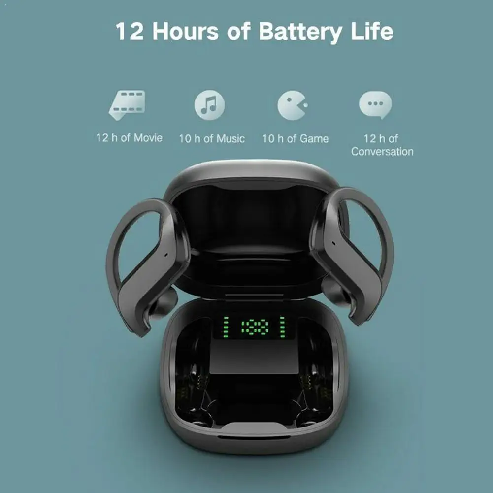 1 пара наушников Bluetooth 5 0 беспроводные наушники D7T0 эргономичные спортивные Hi Fi