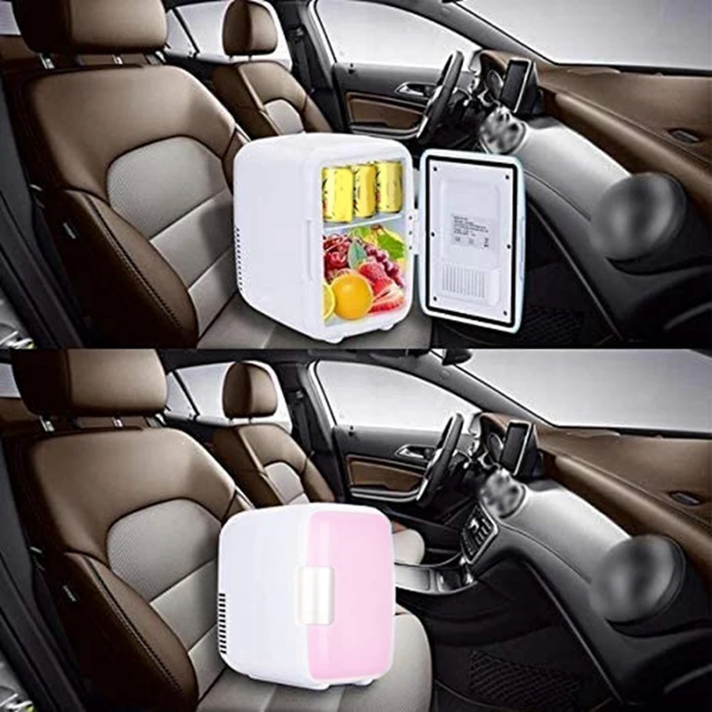 

4L Mini Fridge Portable Cooler and Warmer Car Refrigerator for Skincare Milk Foods Bedroom and Travel Fridge